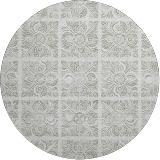 Piper Looms Mayfield Medallions AMF854 Taupe Machine Washable Area Rug Round Main Image
