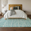 Piper Looms Mayfield Medallions AMF854 Turquoise Machine Washable Area Rug Lifestyle Image Feature
