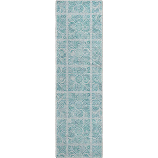 Piper Looms Mayfield Medallions AMF854 Turquoise Machine Washable Area Rug Runner Main Image