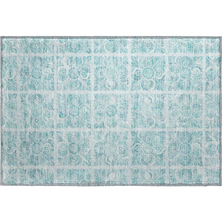 Piper Looms Mayfield Medallions AMF854 Turquoise Machine Washable Area Rug Scatter Main Image