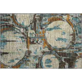 Piper Looms Mayfield Geometric AMF855 Beige Machine Washable Area Rug Scatter Main Image