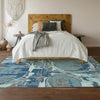 Piper Looms Mayfield Geometric AMF855 Blue Machine Washable Area Rug Lifestyle Image Feature