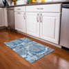 Piper Looms Mayfield Geometric AMF855 Blue Machine Washable Area Rug Scatter Lifestyle Image Feature