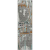 Piper Looms Mayfield Geometric AMF855 Gray Machine Washable Area Rug Runner Main Image