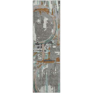 Piper Looms Mayfield Geometric AMF855 Gray Machine Washable Area Rug Runner Main Image