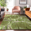 Piper Looms Mayfield Geometric AMF855 Green Machine Washable Area Rug Lifestyle Image Feature