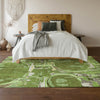 Piper Looms Mayfield Geometric AMF855 Green Machine Washable Area Rug Lifestyle Image Feature