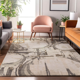 Piper Looms Mayfield Geometric AMF855 Ivory Machine Washable Area Rug Lifestyle Image Feature