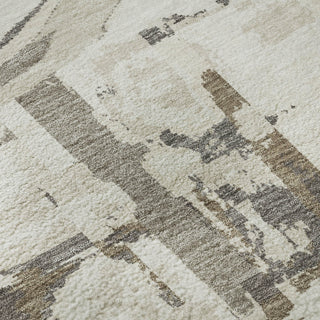 Piper Looms Mayfield Geometric AMF855 Ivory Machine Washable Area Rug Swatch Image