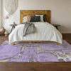 Piper Looms Mayfield Geometric AMF855 Lavender Machine Washable Area Rug Lifestyle Image Feature