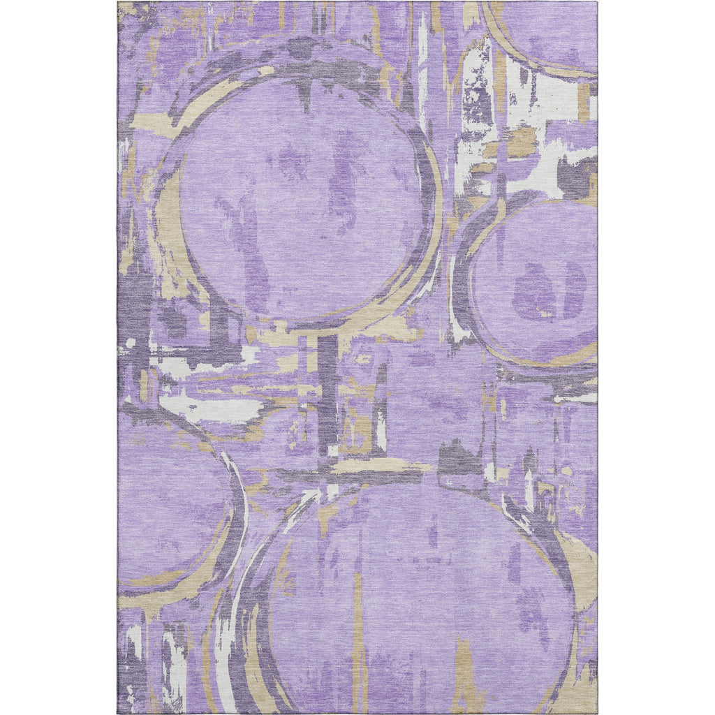 Piper Looms Mayfield Geometric AMF855 Lavender Machine Washable Area Rug main image