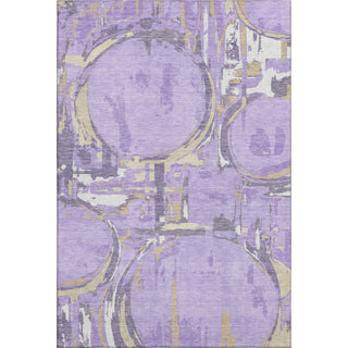 Piper Looms Mayfield Geometric AMF855 Lavender Machine Washable Area Rug main image
