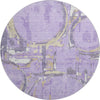 Piper Looms Mayfield Geometric AMF855 Lavender Machine Washable Area Rug Round Main Image