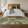 Piper Looms Mayfield Geometric AMF855 Olive Machine Washable Area Rug Lifestyle Image Feature