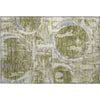 Piper Looms Mayfield Geometric AMF855 Olive Machine Washable Area Rug Scatter Main Image
