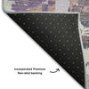 Piper Looms Mayfield Geometric AMF855 Purple Machine Washable Area Rug Backing Image