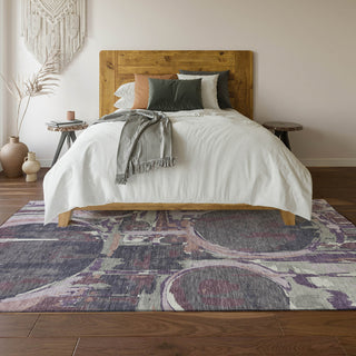 Piper Looms Mayfield Geometric AMF855 Purple Machine Washable Area Rug Lifestyle Image Feature