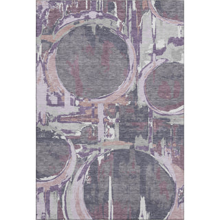 Piper Looms Mayfield Geometric AMF855 Purple Machine Washable Area Rug main image