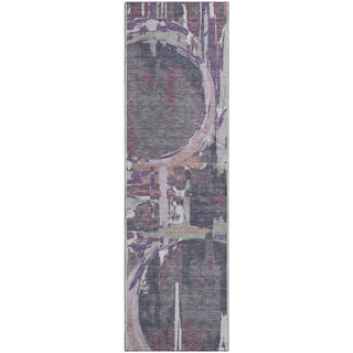 Piper Looms Mayfield Geometric AMF855 Purple Machine Washable Area Rug Runner Main Image