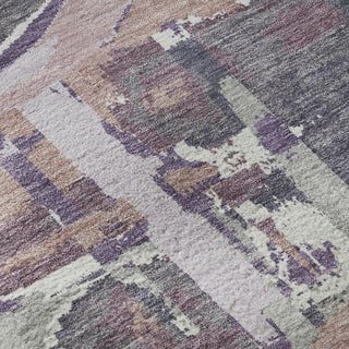 Piper Looms Mayfield Geometric AMF855 Purple Machine Washable Area Rug Swatch Image