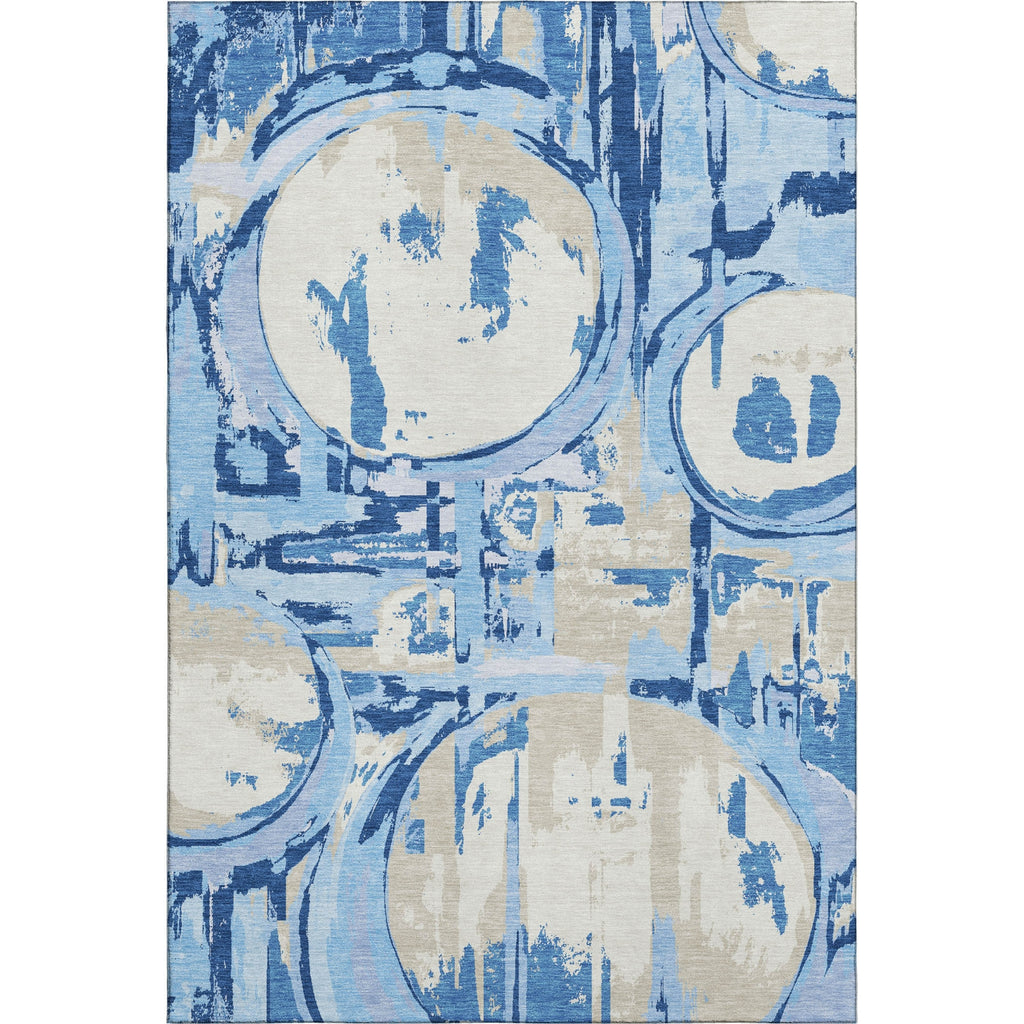 Piper Looms Mayfield Geometric AMF855 Sky Machine Washable Area Rug main image