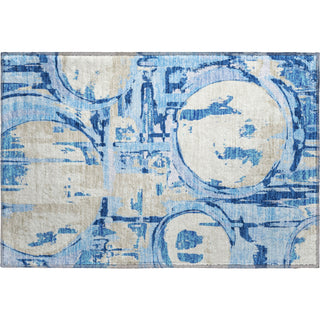 Piper Looms Mayfield Geometric AMF855 Sky Machine Washable Area Rug Scatter Main Image