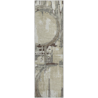 Piper Looms Mayfield Geometric AMF855 Tan Machine Washable Area Rug Runner Main Image