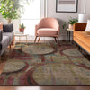 Piper Looms Mayfield Geometric AMF855 Taupe Machine Washable Area Rug Lifestyle Image Feature
