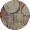 Piper Looms Mayfield Geometric AMF855 Taupe Machine Washable Area Rug Round Main Image