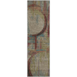 Piper Looms Mayfield Geometric AMF855 Taupe Machine Washable Area Rug Runner Main Image