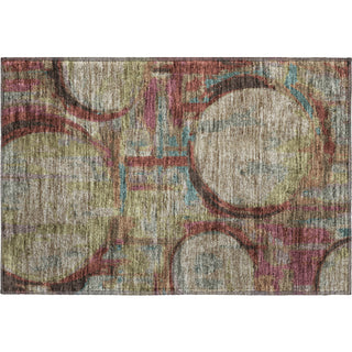 Piper Looms Mayfield Geometric AMF855 Taupe Machine Washable Area Rug Scatter Main Image