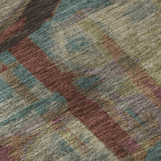 Piper Looms Mayfield Geometric AMF855 Taupe Machine Washable Area Rug Swatch Image