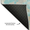 Piper Looms Mayfield Geometric AMF855 Teal Machine Washable Area Rug Backing Image