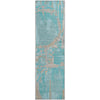 Piper Looms Mayfield Geometric AMF855 Teal Machine Washable Area Rug Runner Main Image