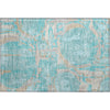 Piper Looms Mayfield Geometric AMF855 Teal Machine Washable Area Rug Scatter Main Image