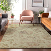 Piper Looms Mayfield Floral AMF856 Aloe Machine Washable Area Rug Lifestyle Image Feature