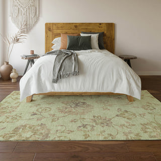 Piper Looms Mayfield Floral AMF856 Aloe Machine Washable Area Rug Lifestyle Image Feature