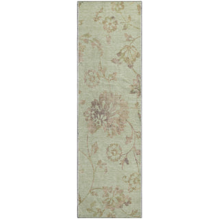 Piper Looms Mayfield Floral AMF856 Aloe Machine Washable Area Rug Runner Main Image