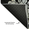 Piper Looms Mayfield Floral AMF856 Black Machine Washable Area Rug Backing Image