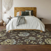 Piper Looms Mayfield Floral AMF856 Chocolate Machine Washable Area Rug Lifestyle Image Feature