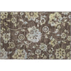 Piper Looms Mayfield Floral AMF856 Chocolate Machine Washable Area Rug Scatter Main Image