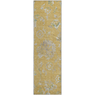 Piper Looms Mayfield Floral AMF856 Gold Machine Washable Area Rug Runner Main Image