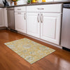 Piper Looms Mayfield Floral AMF856 Gold Machine Washable Area Rug Scatter Lifestyle Image Feature