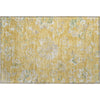 Piper Looms Mayfield Floral AMF856 Gold Machine Washable Area Rug Scatter Main Image