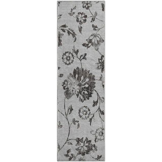 Piper Looms Mayfield Floral AMF856 Gray Machine Washable Area Rug Runner Main Image