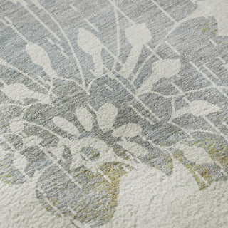 Piper Looms Mayfield Floral AMF856 Ivory Machine Washable Area Rug Swatch Image