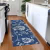 Piper Looms Mayfield Floral AMF856 Navy Machine Washable Area Rug Runner Lifestyle Image Feature