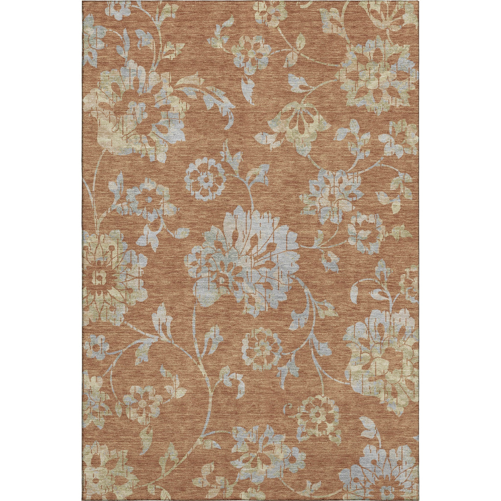 Piper Looms Mayfield Floral AMF856 Paprika Machine Washable Area Rug main image