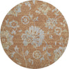 Piper Looms Mayfield Floral AMF856 Paprika Machine Washable Area Rug Round Main Image