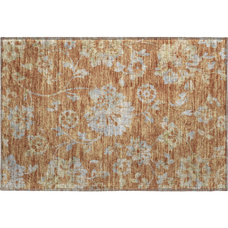 Piper Looms Mayfield Floral AMF856 Paprika Machine Washable Area Rug Scatter Main Image